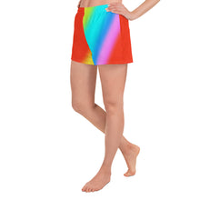 Rainbow Halftone Athletic Short Shorts