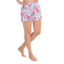 Pink Marble Short Shorts