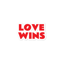Love Wins Die Cut Sticker